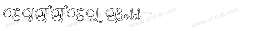 EIFFEL Bold字体转换